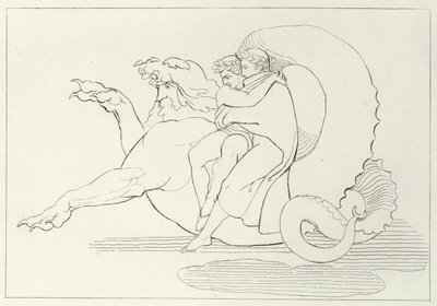 Gerion, Inferno, Canto 17 (kaiverrus) tekijältä John (after) Flaxman