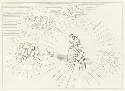 Heavenly Splendours, Paradise, Cant 20 (gravat) finlandès tekijältä John (after) Flaxman