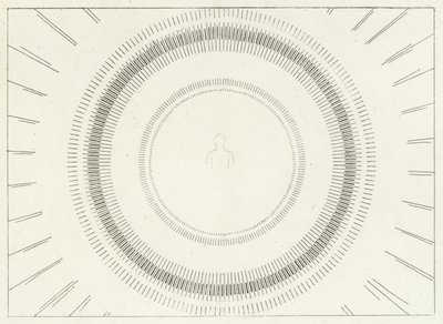 The Beatific Vision, Paradise, Canto 33 (kaiverrus) tekijältä John (after) Flaxman