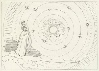 The Empyreum, Paradise, Canto 28 (kaiverrus) tekijältä John (after) Flaxman