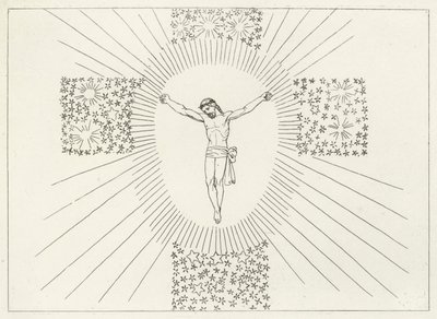 The Glorious Cross, Paradise, Canto 14 (kaiverrus) tekijältä John (after) Flaxman