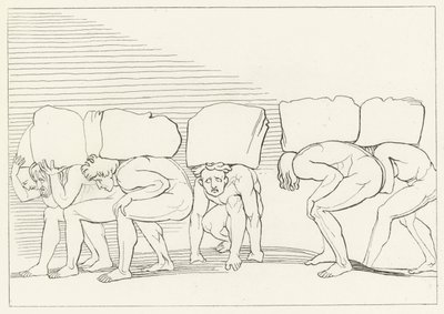 Ylpeä, Kiirastuli, Canto 11 (kaiverrus) tekijältä John (after) Flaxman