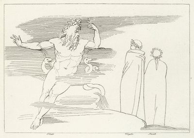 Pluton alue, Inferno, Canto 7 (kaiverrus) tekijältä John (after) Flaxman