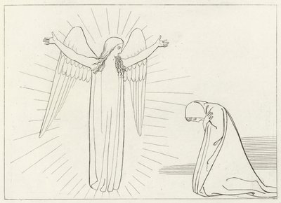 Tervehdys, Kiirastuli, Canto 10 (kaiverrus) tekijältä John (after) Flaxman