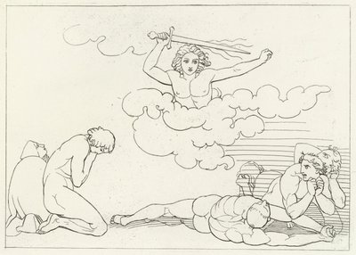 The Terrors of Guilt, Paradise, Canto 22 (kaiverrus) tekijältä John (after) Flaxman