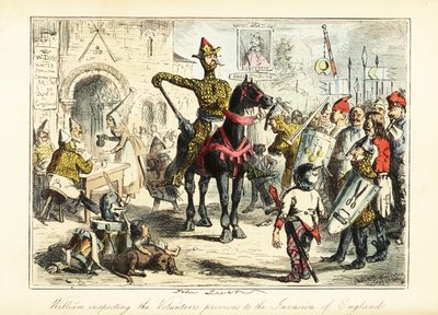 William Valloittaja Normansien räjähdysarmeijansa kanssa vuonna 1066 tekijältä John (after) Leech
