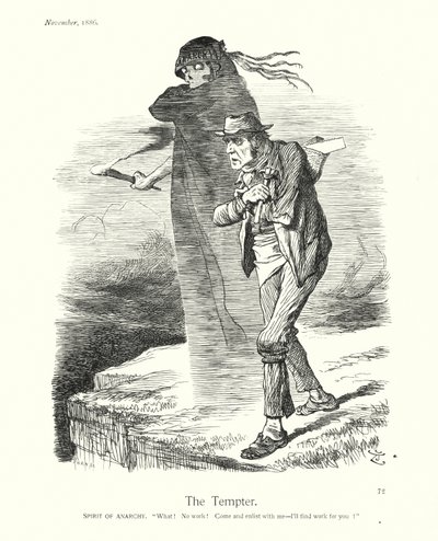 Sir John Tennielin sarjakuva: Tenniel Tenniel: The Tempter (kaiverrus): The Tempter (kaiverrus) tekijältä John (after) Tenniel