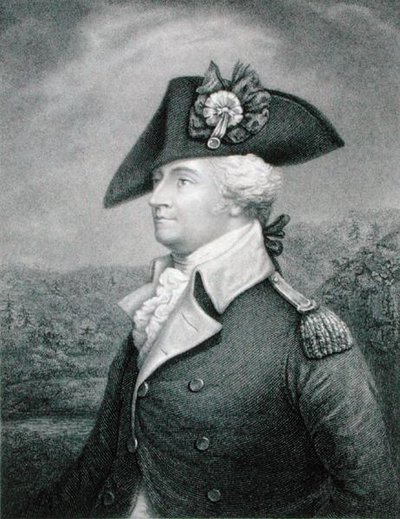 Prikaatikenraali Anthony Wayne (1745-96) kaiverrettu John Francis Eugene Prud