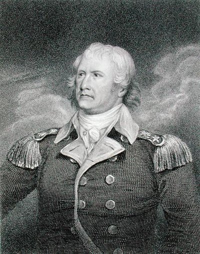 Kenraalimajuri William Moultrie (1730-1805), kaiverrus Edward Scriven (1775-1841) (kaiverrus) tekijältä John (after) Trumbull