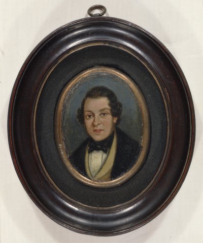 Miniatyyri: Muotokuva Abram Constablesta (1783-1862), taiteilijan veljestä (öljy levylle) tekijältä John (attr. to) Constable