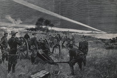 Amerikkalaiset joukot laskeutuvat Daiquirin lahdelle, tykistö avautuu 24. kesäkuuta tekijältä Walter Charles Mills