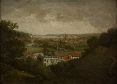Vale of Dedham (öljy kankaalle) tekijältä John (circle of) Constable