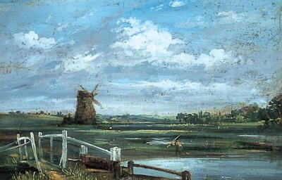 Lähellä Haddonia, Derbyshire (öljy kankaalle) tekijältä John (manner of) Constable