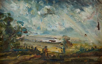 Plein Air Sketch of the Bay (öljy kankaalle) tekijältä John (manner of) Constable