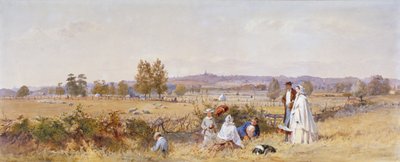 Fields Hollowayn vankilan takaosassa, Islington, Lontoo, 1859 tekijältä John Absolon