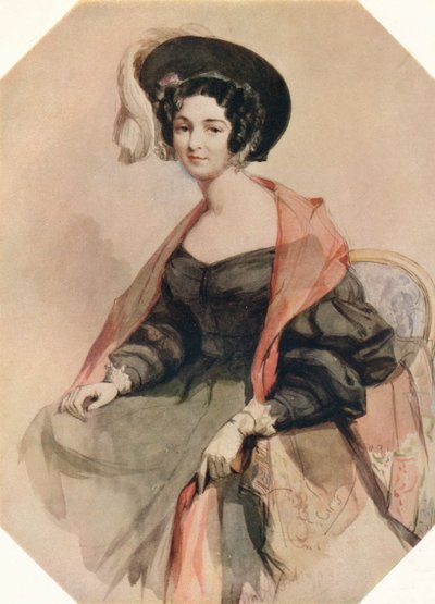 Naisen muotokuva, c1855 tekijältä John Absolon