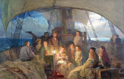 Olemme meressä purjehtimassa kotiimme syvyyden takana... tekijältä John Absolon