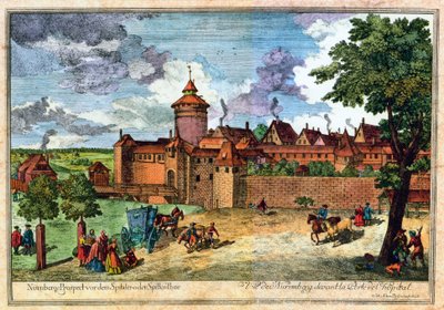 Sairaalan portti, Nürnberg, Saksa, 1600- tai 1700-luku. tekijältä John Adam