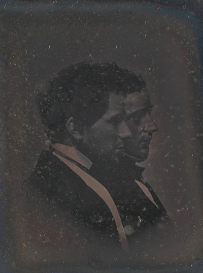 Omakuva taiteilijan veljen kanssa, 1840-luku. tekijältä John Adams Whipple