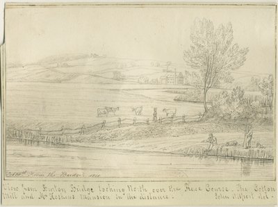 Burton-upon-Trent: kynä- ja mustepiirustus, 1818 tekijältä John Allport