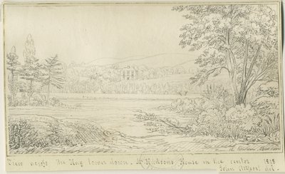 Burton-upon-Trent: kynä- ja mustepiirustus, 1818 tekijältä John Allport