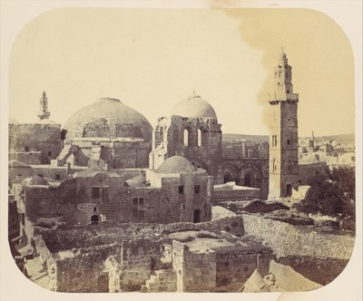 Pyhän haudan kupoli, Jerusalem, 1860-luku. tekijältä John Anthony