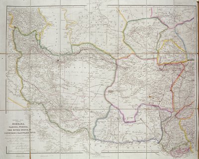 Mapa ng Gitnang Asya, 1834 finn tekijältä John Arrowsmith