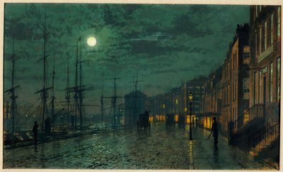 City Docks by Moonlight tekijältä John Atkinson Grimshaw