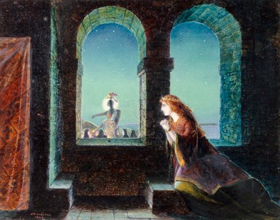 Guinevere, 1863 tekijältä John Atkinson Grimshaw
