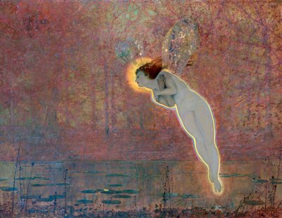 Irises, 1860-1893 tekijältä John Atkinson Grimshaw
