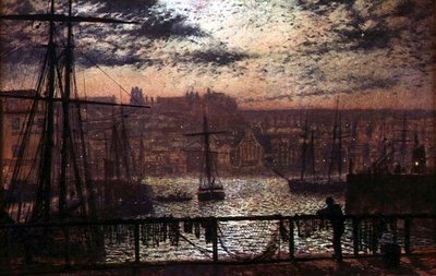 Whitbyn satama Station Quaysta tekijältä John Atkinson Grimshaw