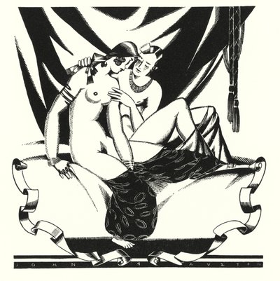 Lord Byronin kuvitus Don Juanille (litho) tekijältä John Austen