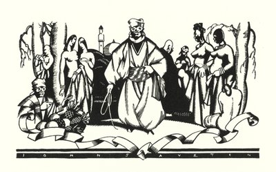 Lord Byronin kuvitus Don Juanille (litho) tekijältä John Austen