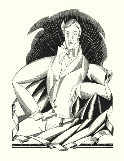 Lord Byronin kuvitus Don Juanille (litho) tekijältä John Austen