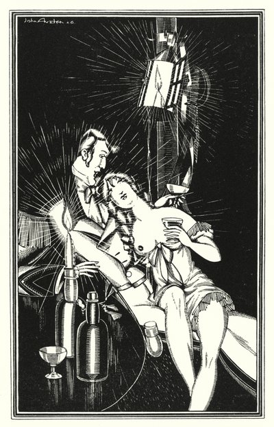 Lord Byronin kuvitus Don Juanille: Mutta Juan oli melko "Pojan lientä" (litho) tekijältä John Austen