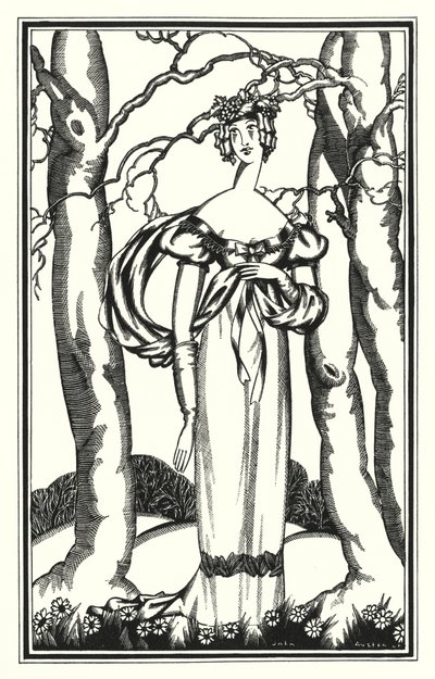 Lord Byronin kuvitus Don Juanille: Lady Adeline, Efesolaisten diaani (litho) tekijältä John Austen