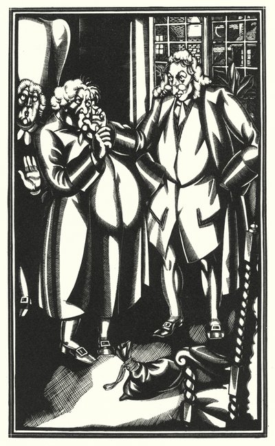 Laurence Sternen kuvitus Tristram Shandylle (litho) tekijältä John Austen