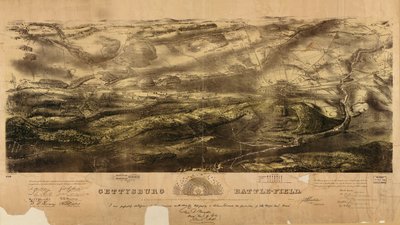 Gettysburgin taistelukenttä tekijältä John Bachelder