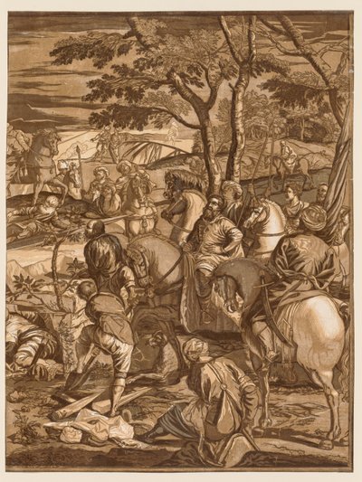 Ristiinnaulitseminen, 1741. tekijältä John Baptist Jackson