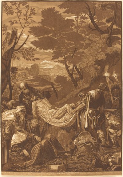 Hautaus tekijältä John Baptist Jackson after Jacopo Bassano