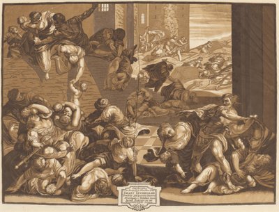 Viattisten joukkomurha tekijältä John Baptist Jackson, after Jacopo Tintoretto
