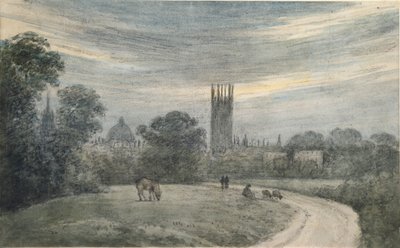 Oxfordin sisäänkäynti Lontoosta, muistojen mukaan, 16. heinäkuuta 1790 tekijältä John Baptist Malchair