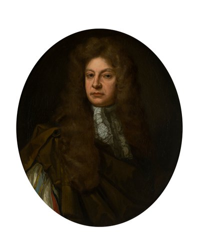 Puolipitkä muotokuva Adam Urquhartista Lace Jabotin kanssa (öljy kankaalle) tekijältä John Baptist de (circle of) Medina