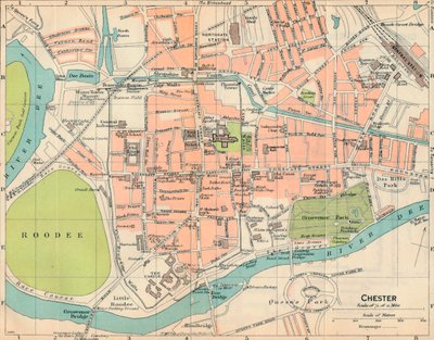 Chester, 1900-luku tekijältä John Bartholomew