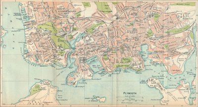 Plymouth, 1900-luku tekijältä John Bartholomew