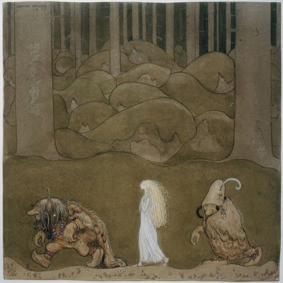 Prinzessin und Trolle tekijältä John Bauer