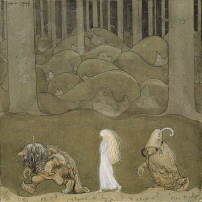 Prinsessa ja peikot tekijältä John Bauer