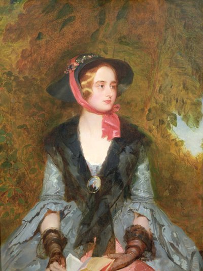 Rose Bradwardine, Walter Scottin (1771-1832) "Waverleyn" sankaritar 1854 tekijältä John Bostock