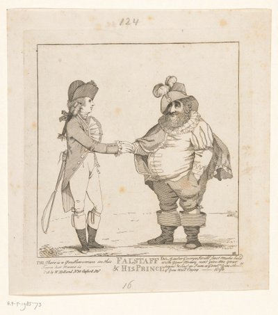 Fox ja Walesin prinssi, 1783 Falstaff ja hänen prinssi (nimi esineessä) tekijältä John Boyne