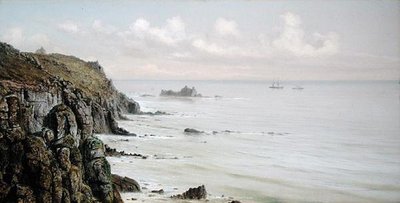 Rocky Coastline (öljyä aluksella) tekijältä John Brett